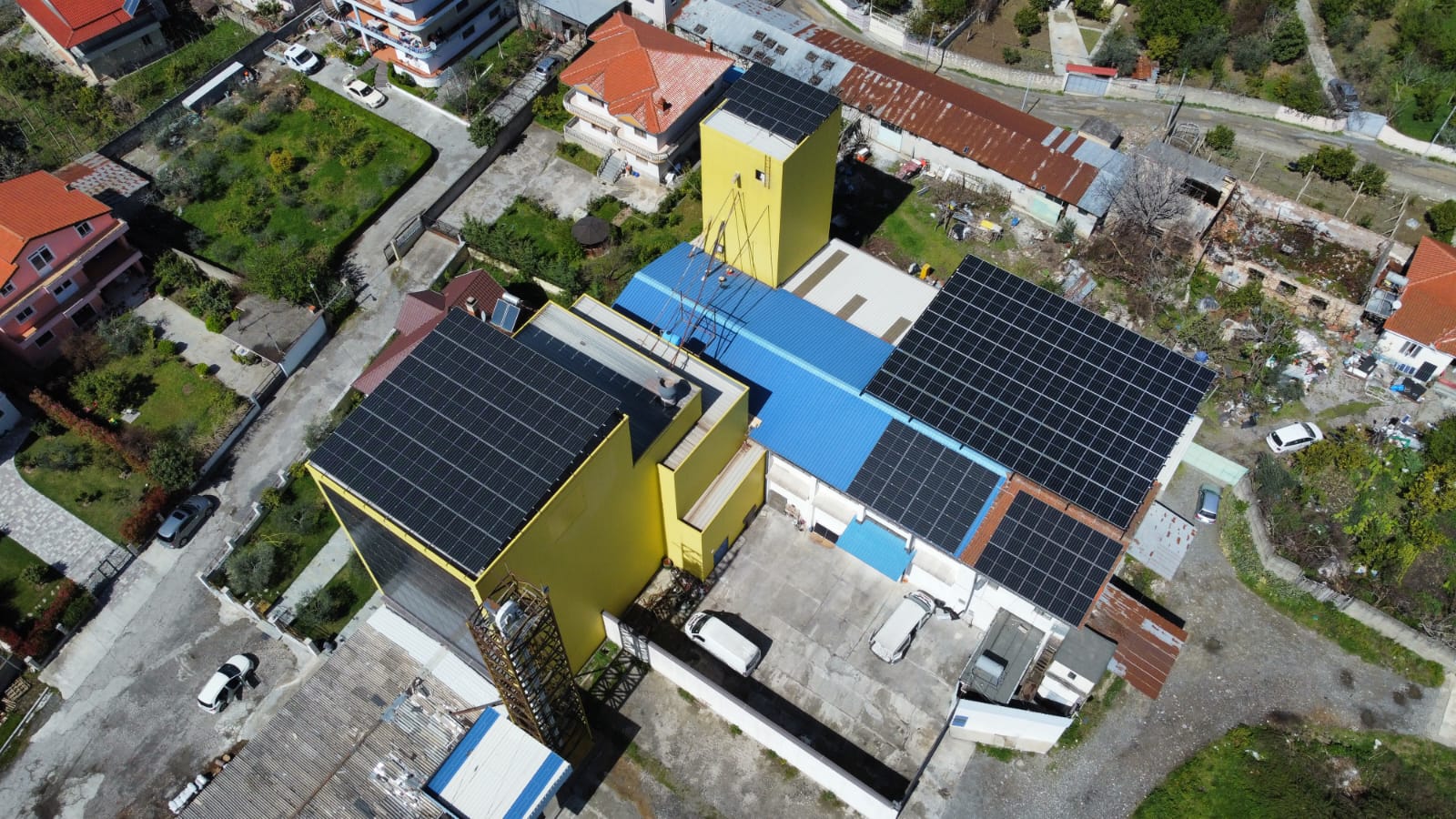 Pamje ajrore e fabrikës Euromill